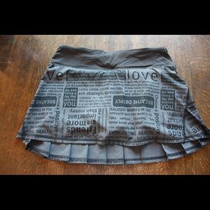 Lululemon size 4 reg ruffle skirt!!